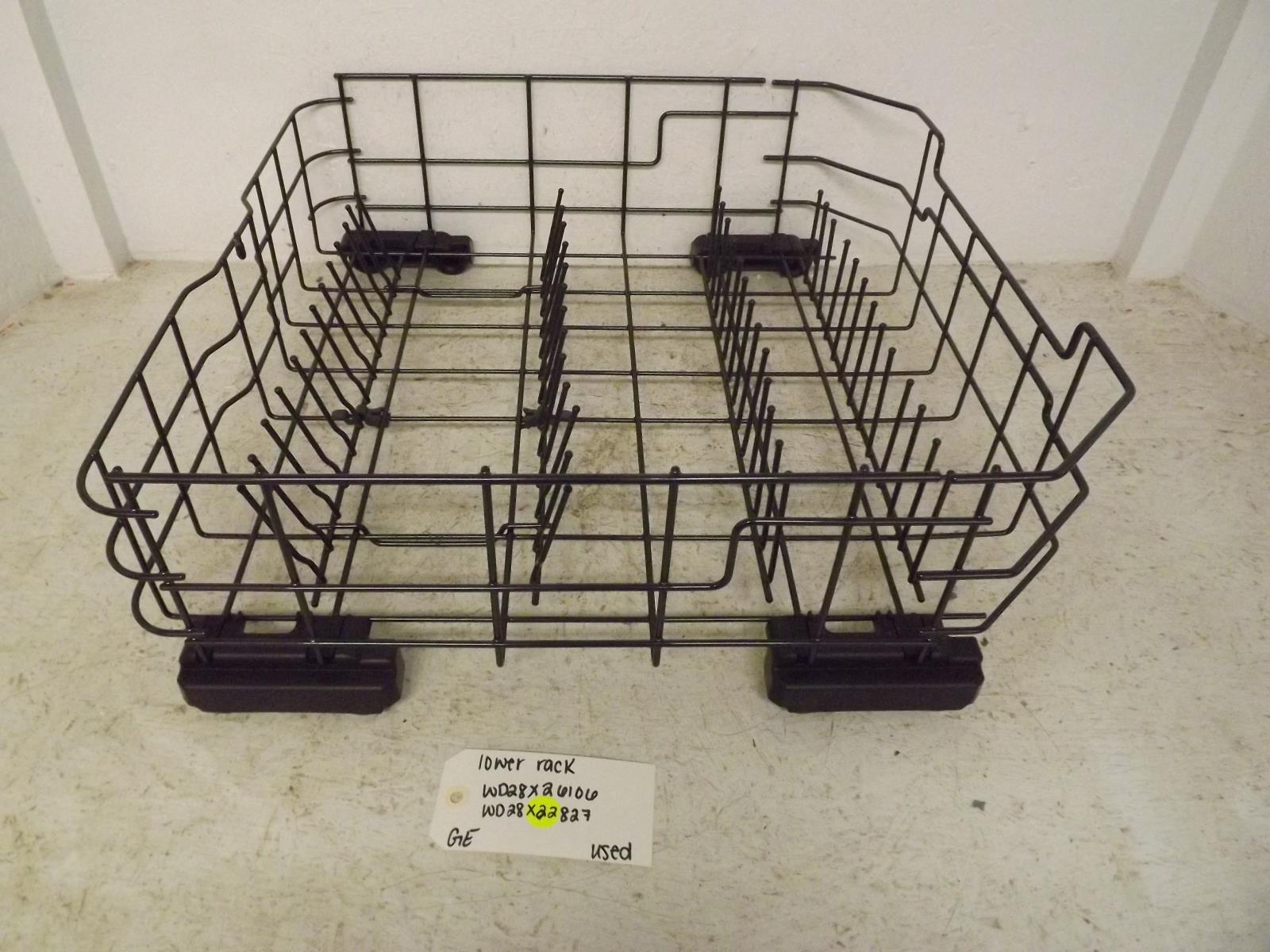 GE Dishwasher WD28X26106 WD28X22827 Lower Rack Used GE Dishwasher WD28X26106 WD28X22827 Lower Rack Used